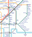 A part of my map with the Dagenham Dock DLR extension shown